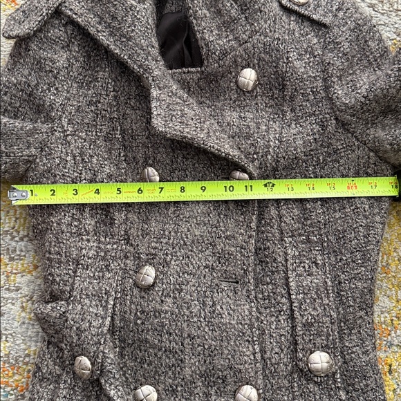 Calvin Klein brown tweed trench coat - Picture 10 of 12